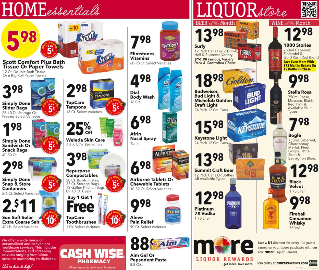 Cash Wise Ad from 09/22/2022