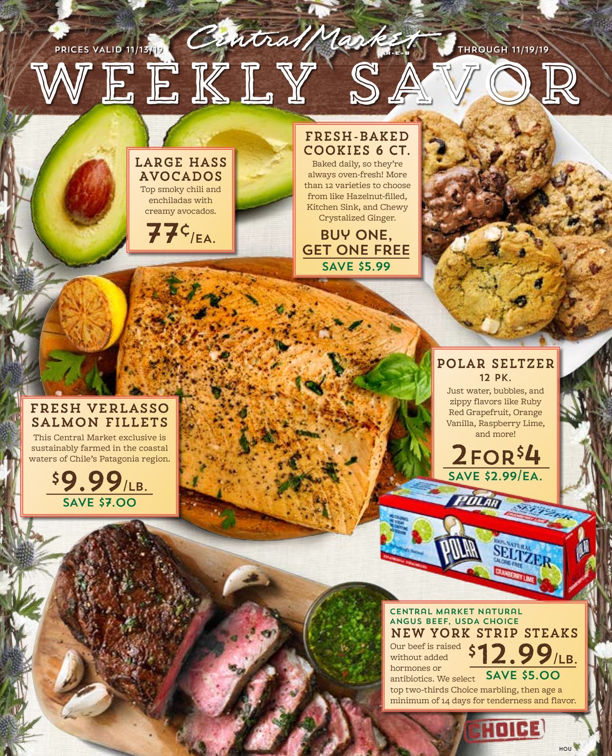 Central Market Ad from 11/13/2019