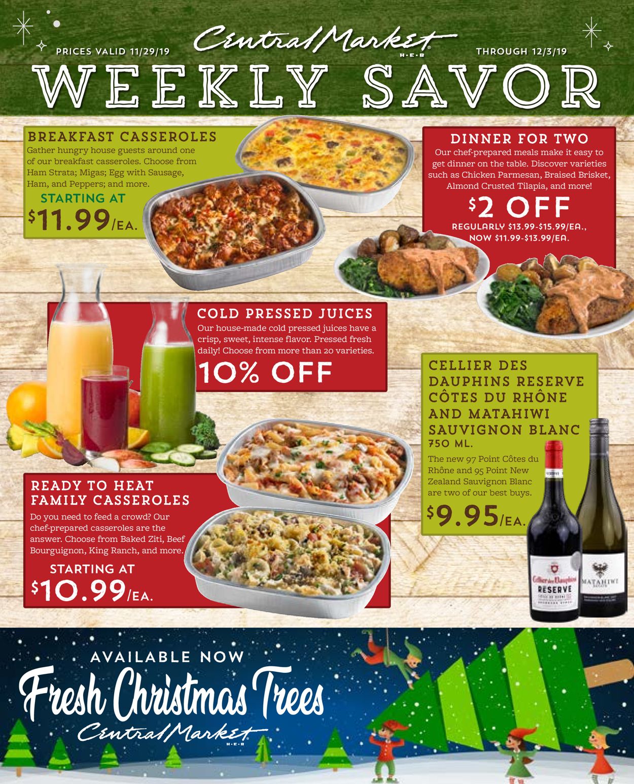 Central Market Ad from 11/29/2019