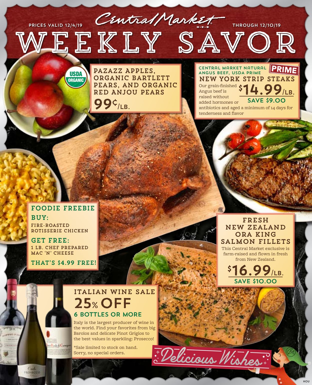 Central Market Ad from 12/04/2019