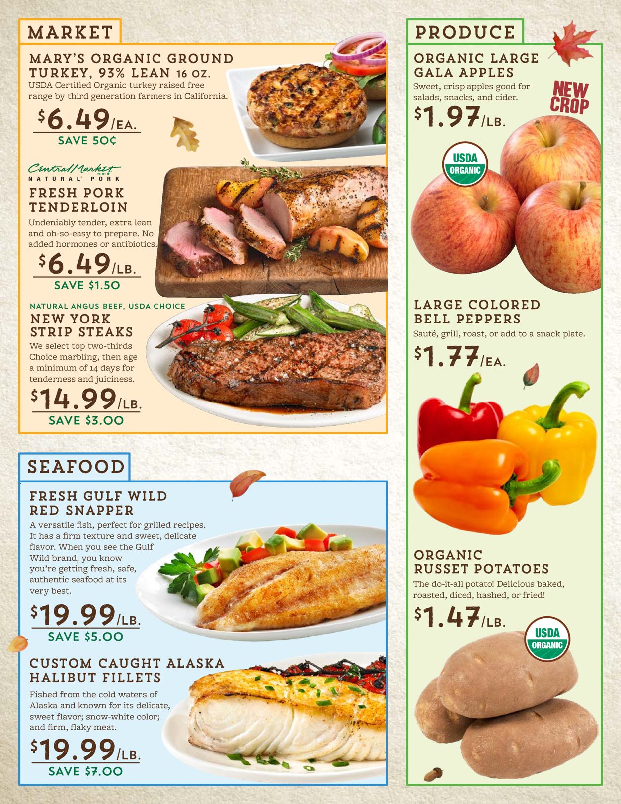 Central Market Ad from 10/14/2020