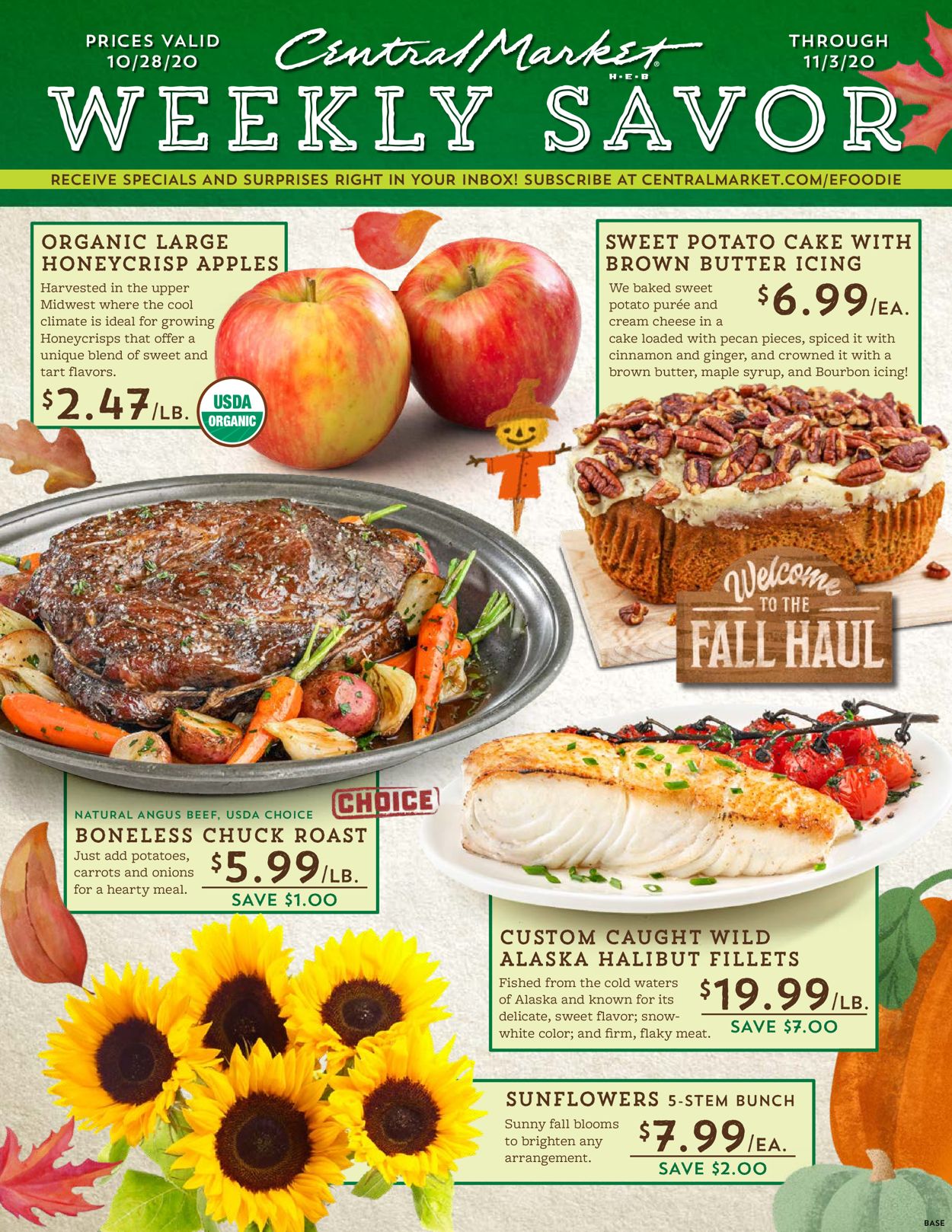 Central Market Ad from 10/28/2020