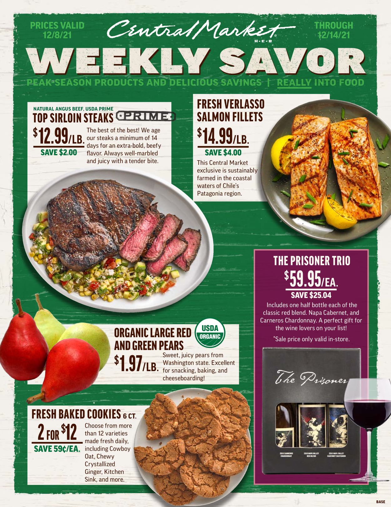 Central Market Ad from 12/08/2021