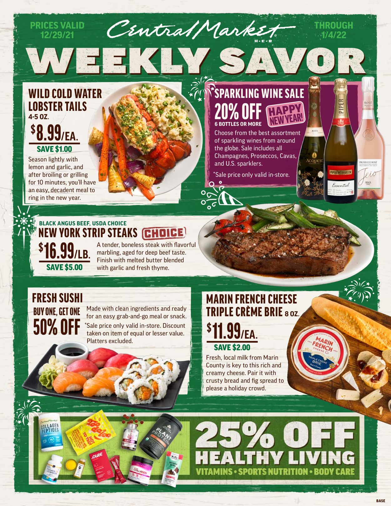 Central Market Ad from 12/29/2021