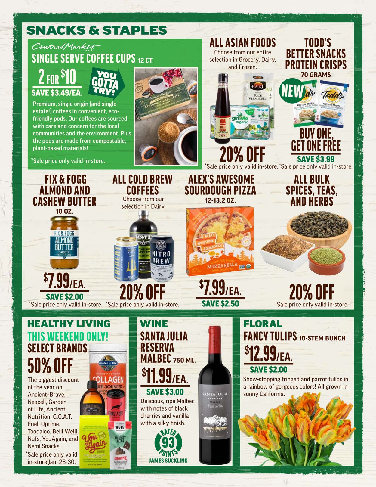 Central Market Ad from 01/26/2022