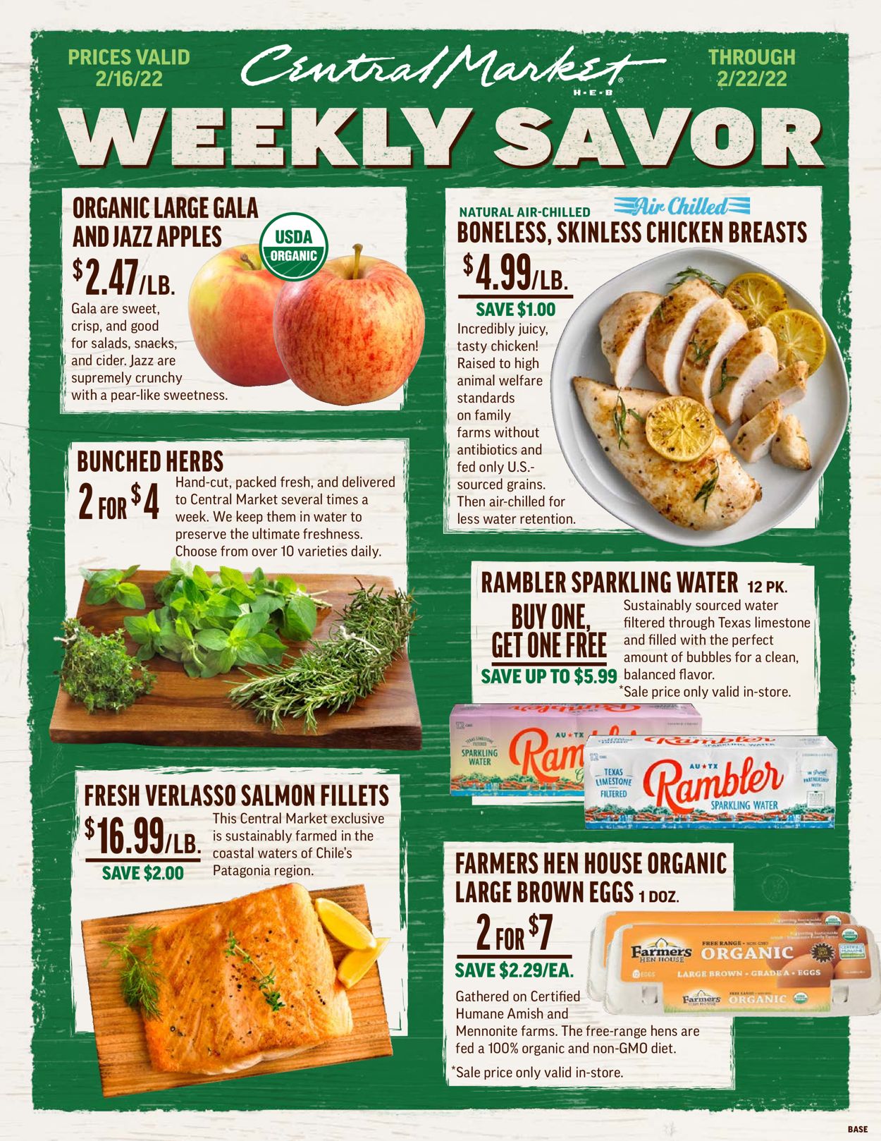 Central Market Ad from 02/16/2022