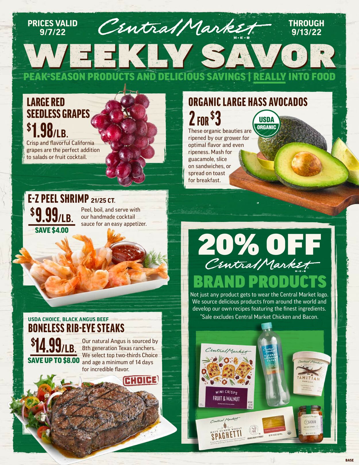 Central Market Ad from 09/07/2022