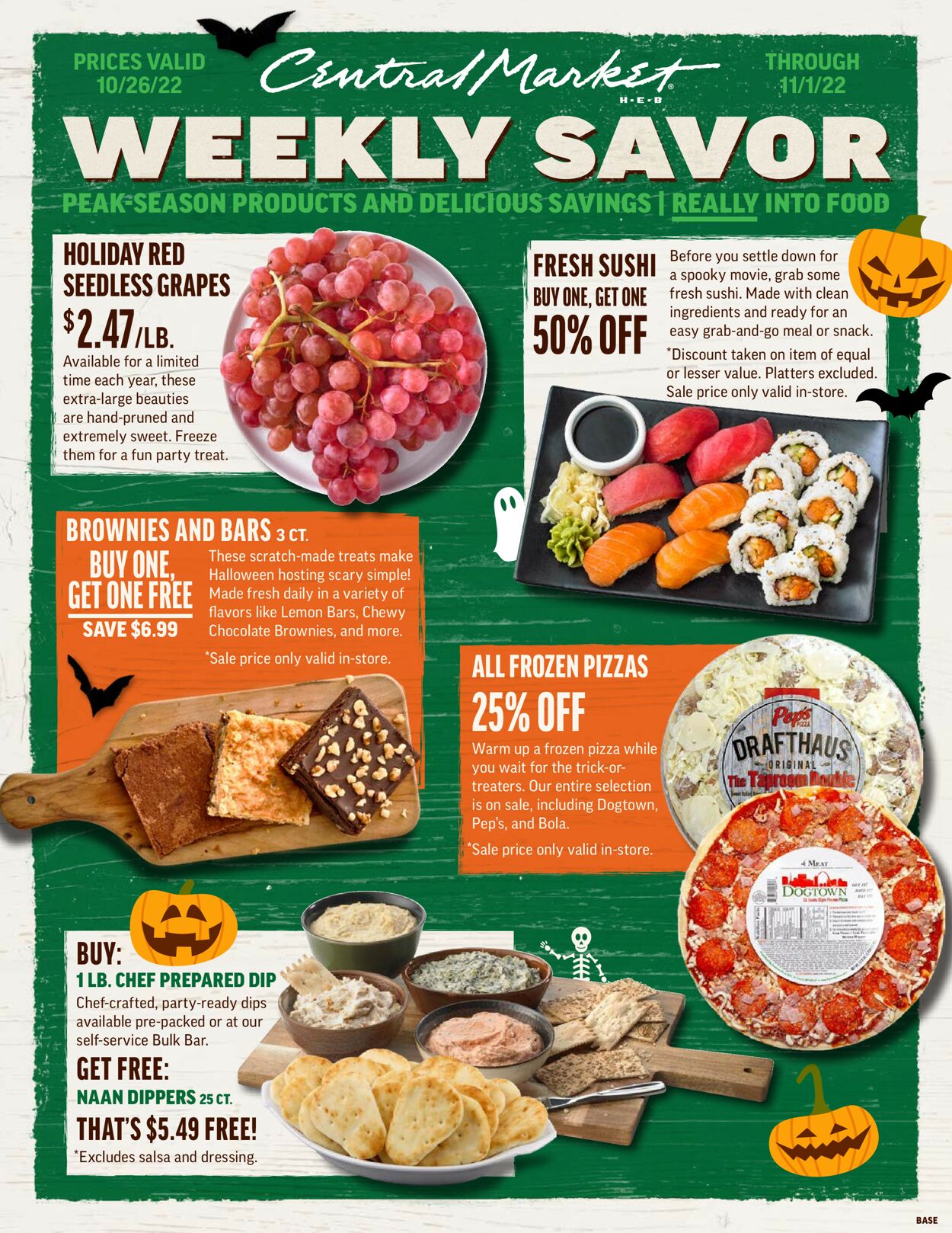 Central Market Ad from 10/26/2022