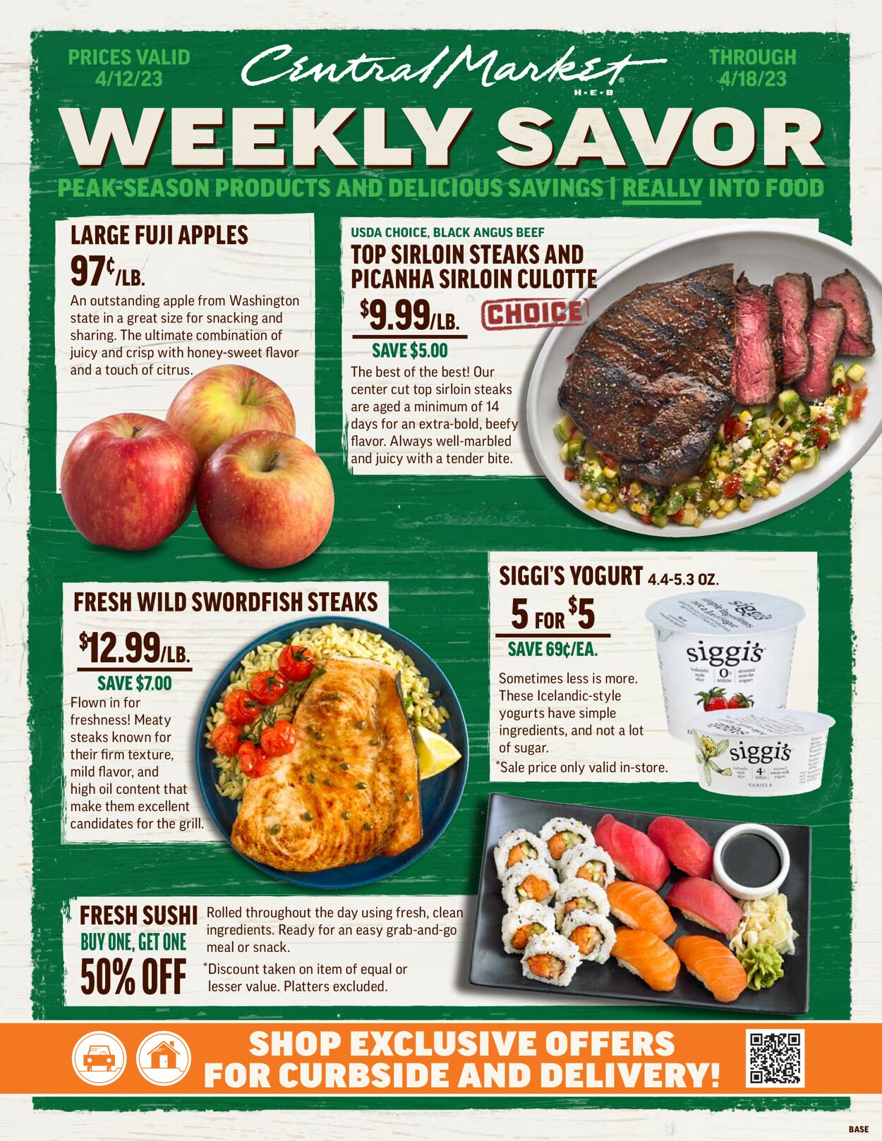 Central Market Ad from 04/12/2023