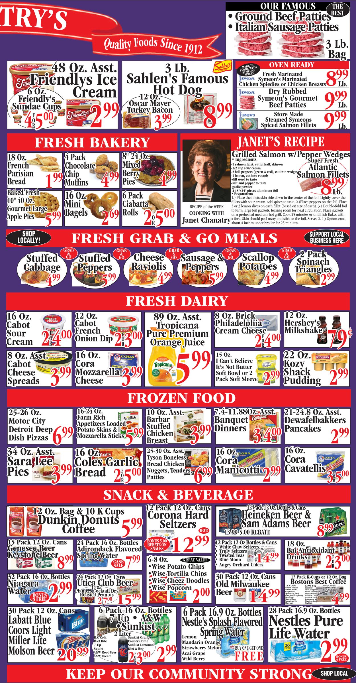 Chanatry's Hometown Market Ad from 01/17/2021