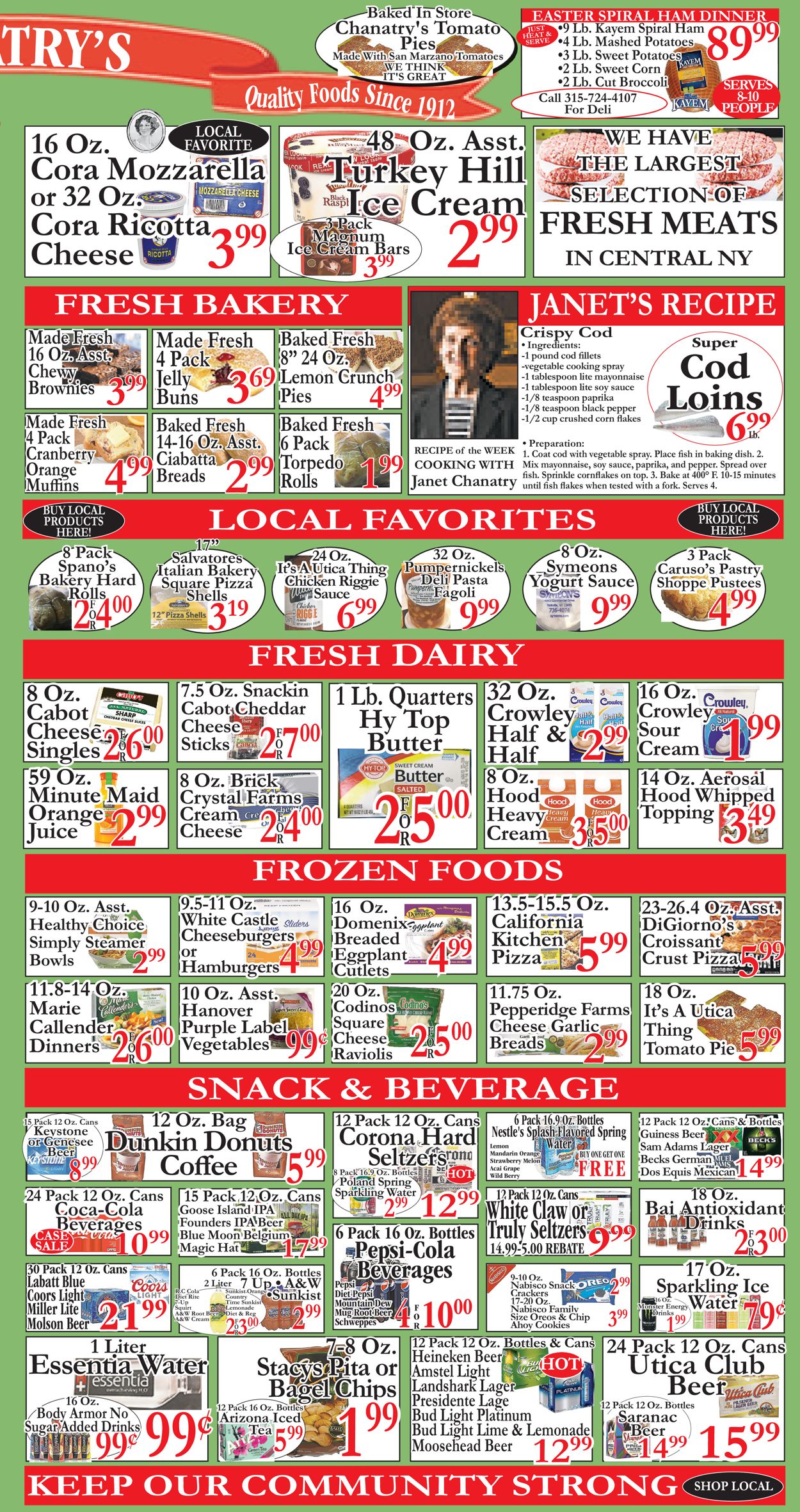 Chanatry's Hometown Market Ad from 03/21/2021