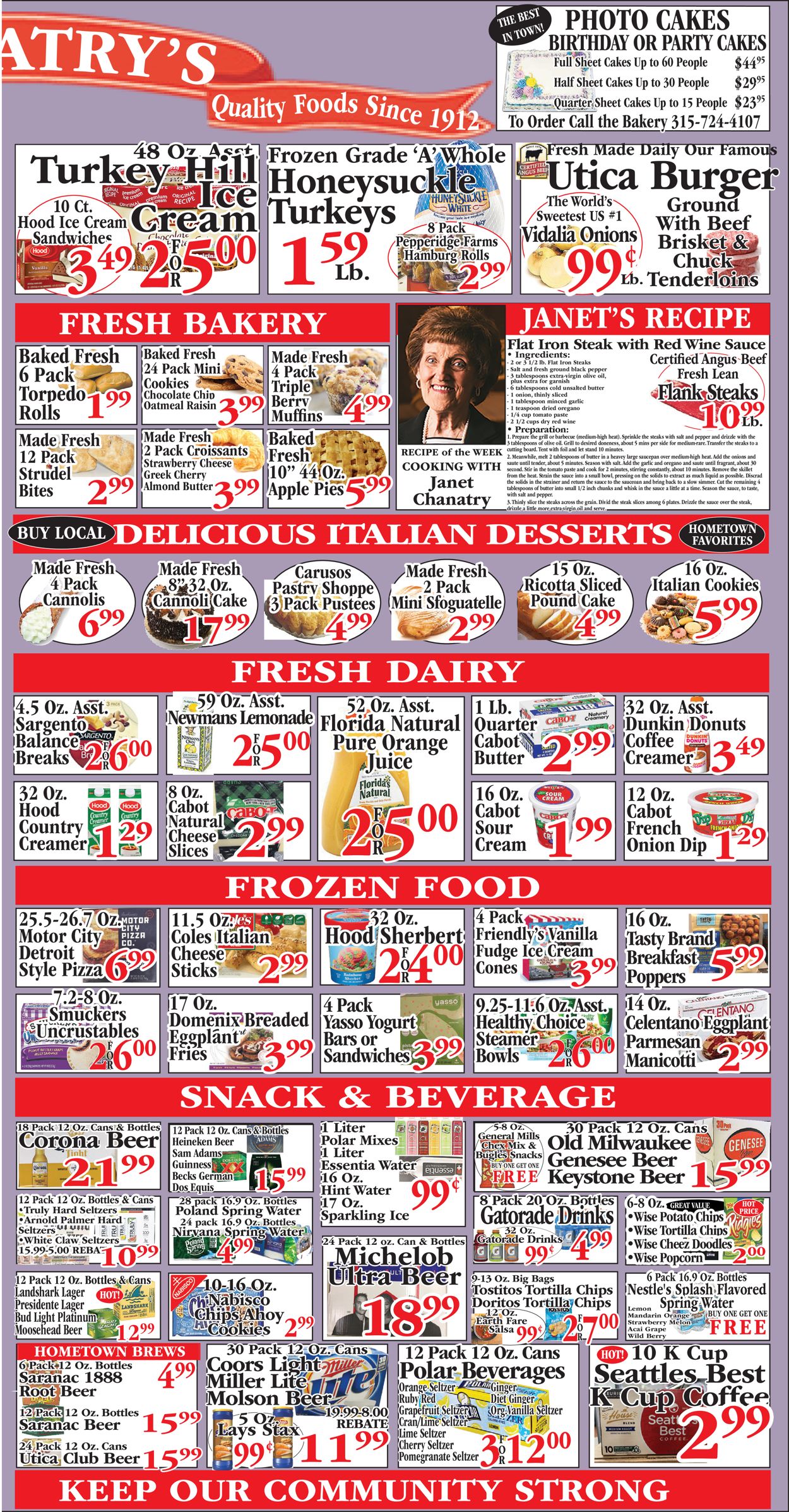 Chanatry's Hometown Market Ad from 07/18/2021