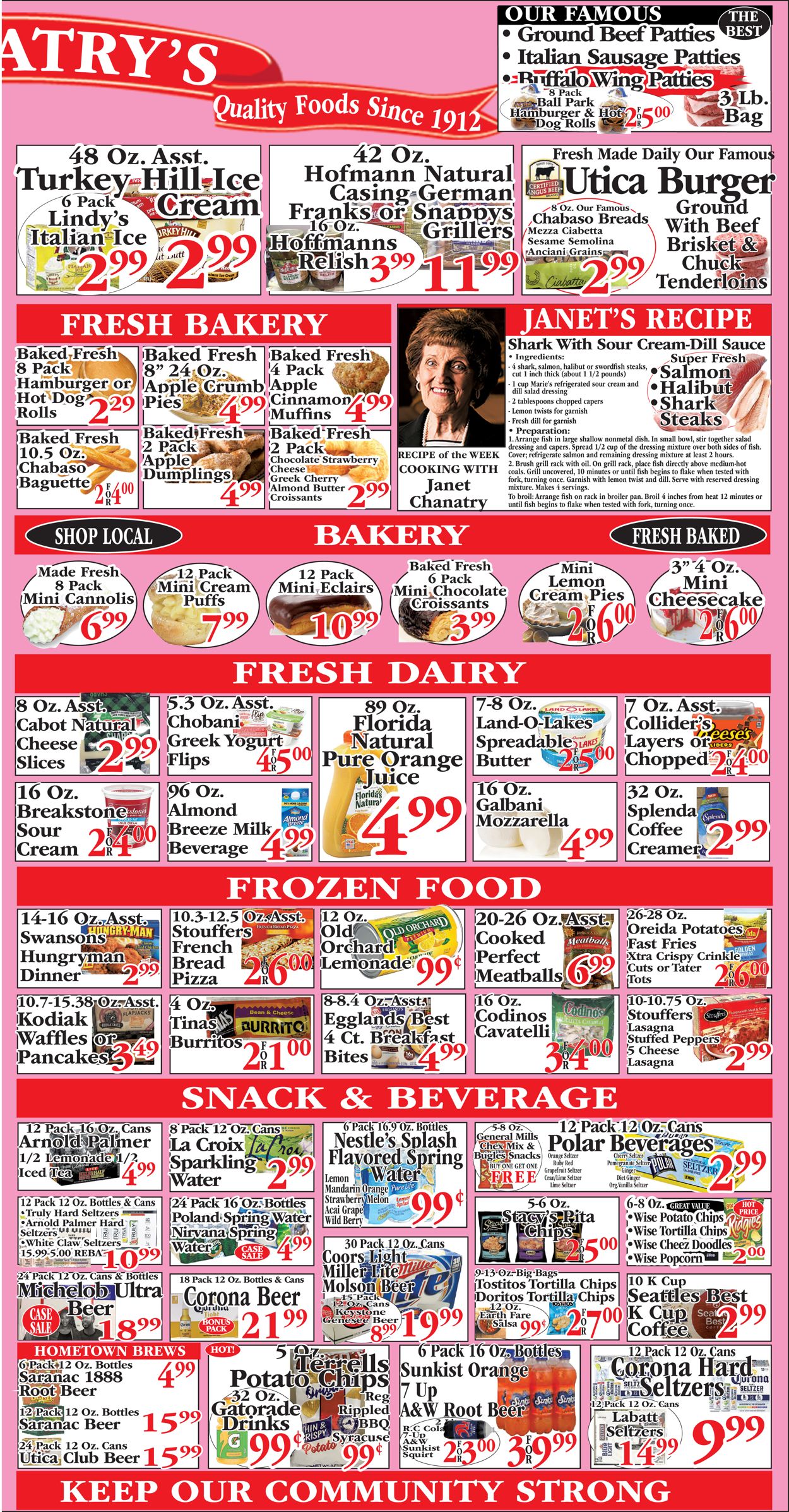 Chanatry's Hometown Market Ad from 08/22/2021