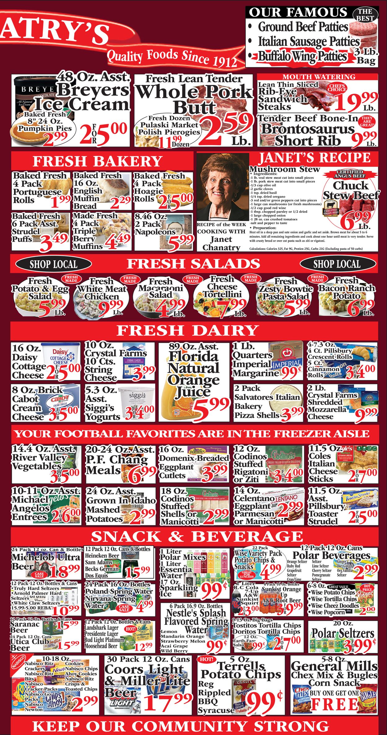 Chanatry's Hometown Market Ad from 09/19/2021