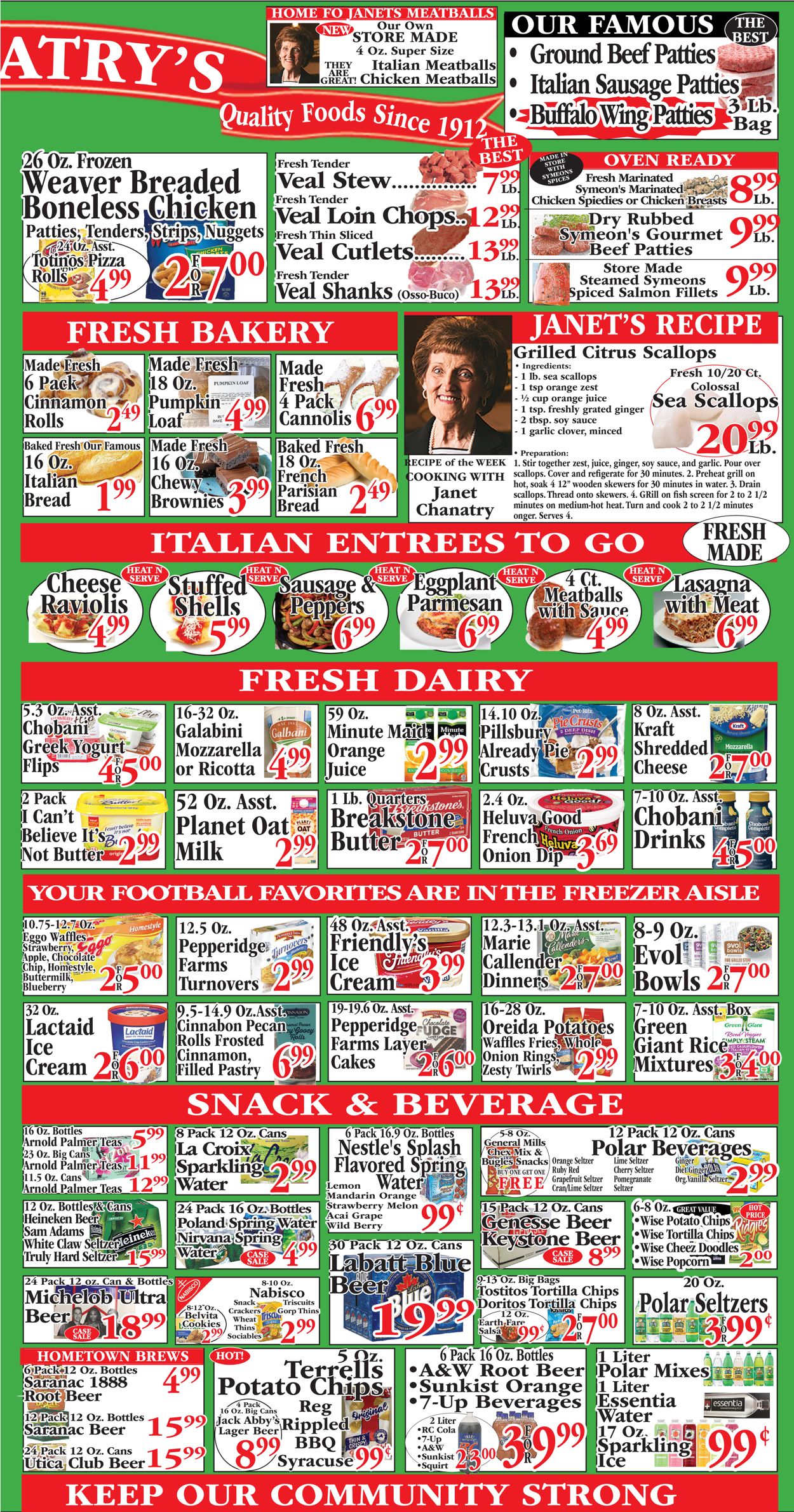 Chanatry's Hometown Market Ad from 09/26/2021