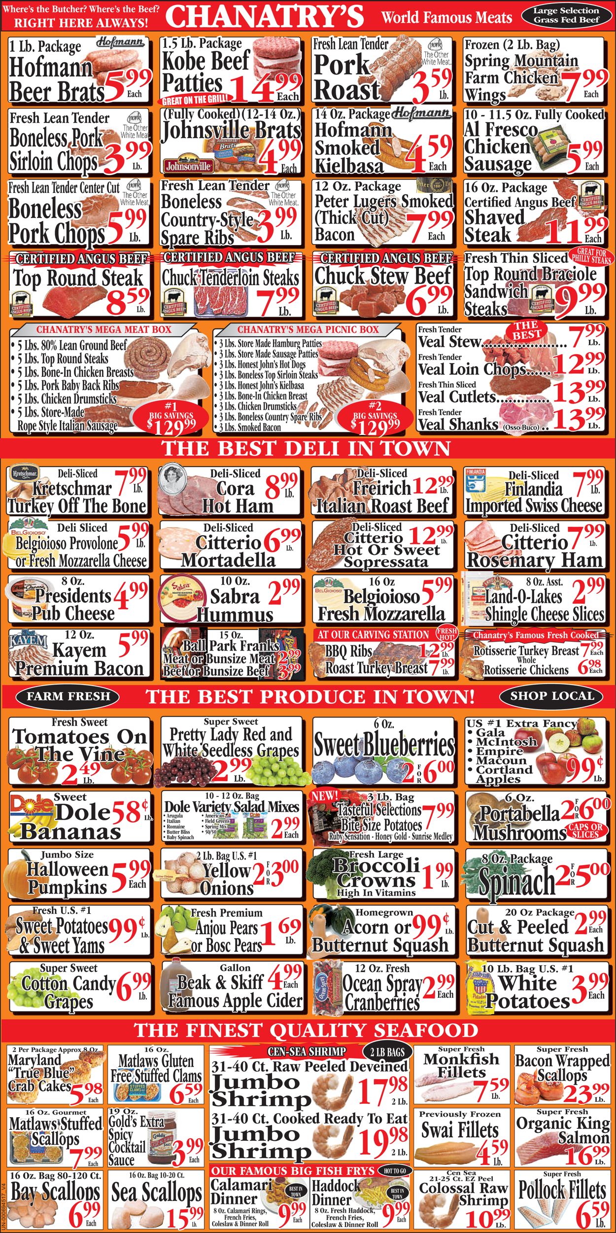 Chanatry's Hometown Market Ad from 10/24/2021