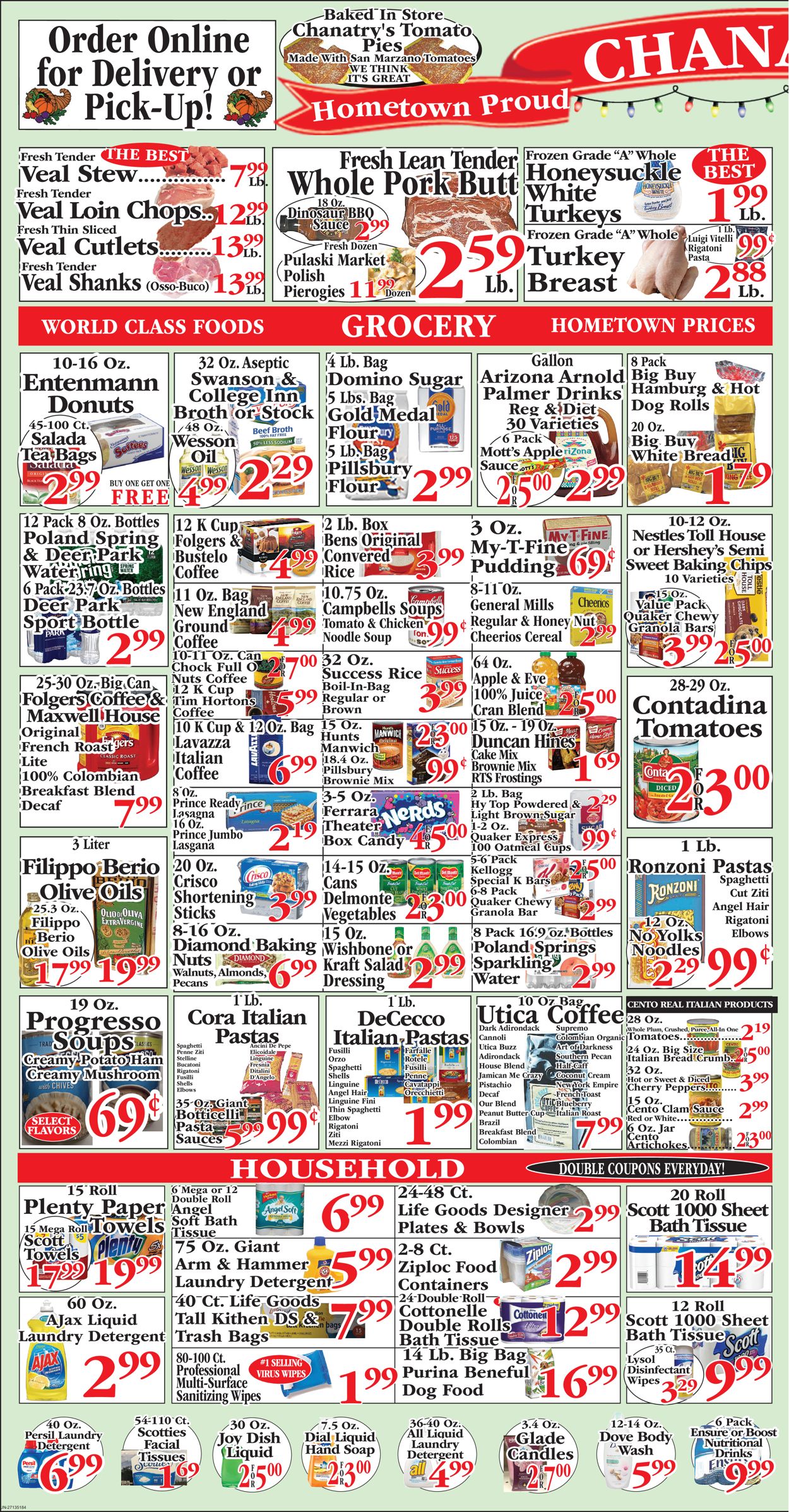 Chanatry's Hometown Market Ad from 12/12/2021