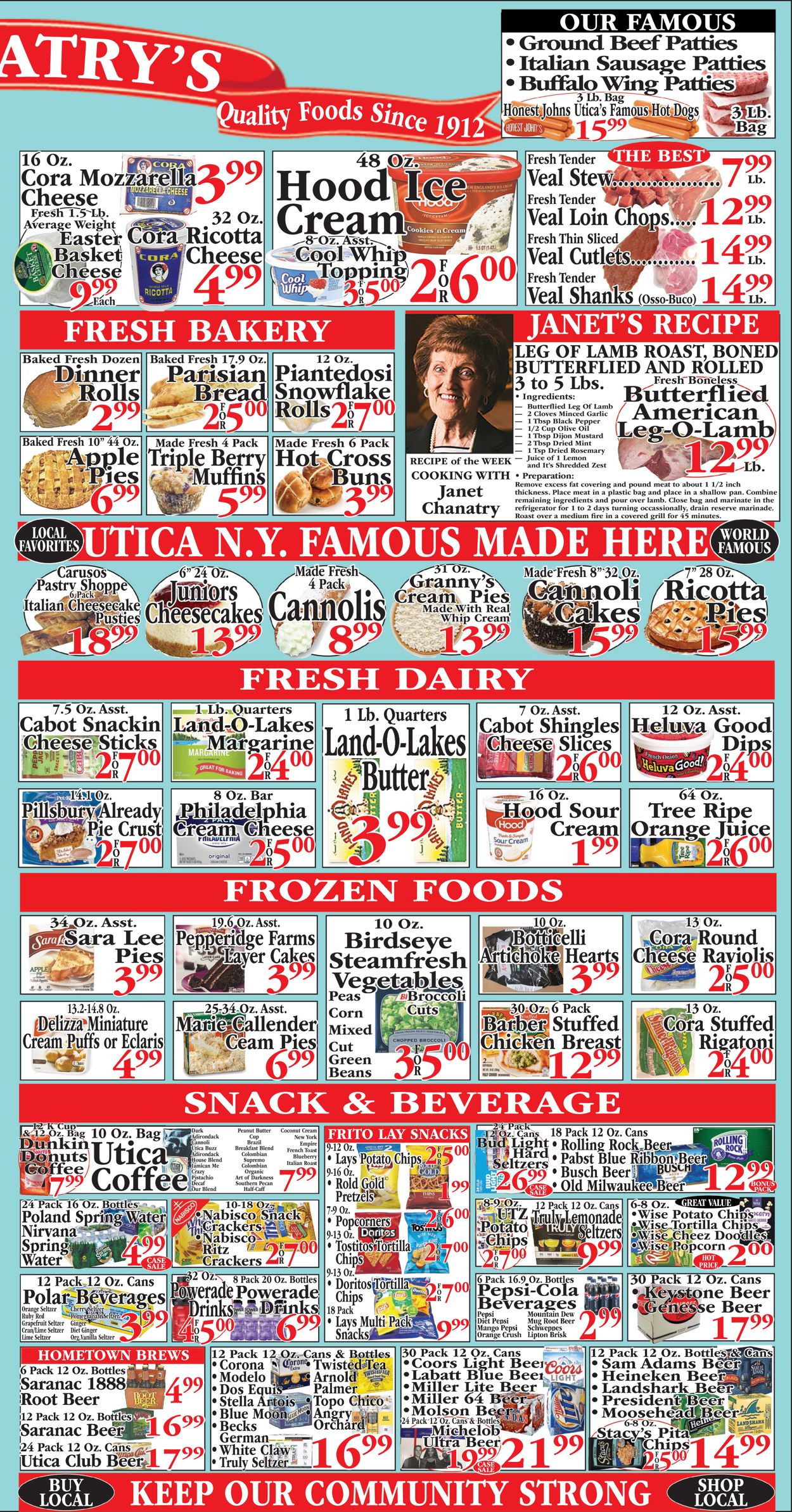 Chanatry's Hometown Market Ad from 04/10/2022