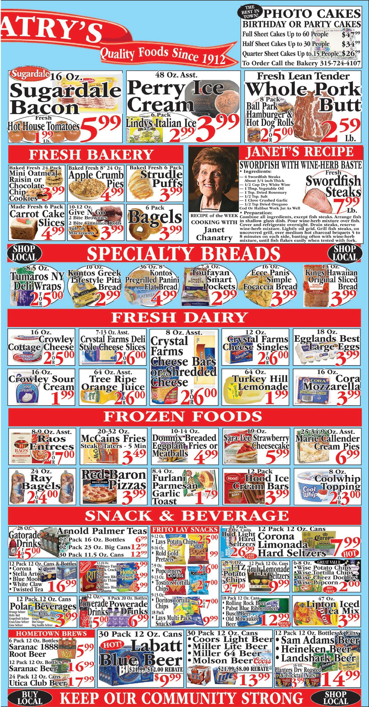 Chanatry's Hometown Market Ad from 05/08/2022