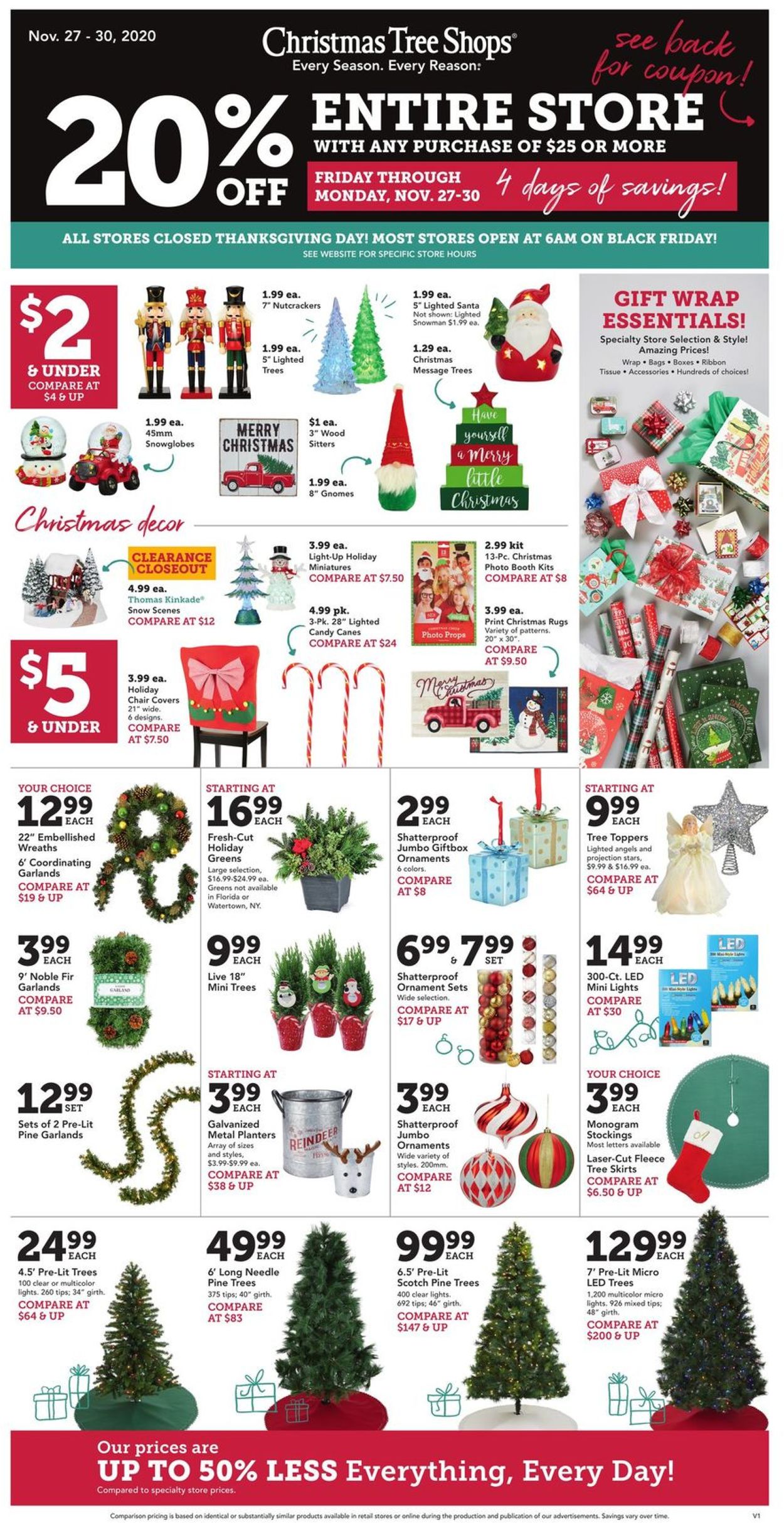 Christmas Tree Shops Ad from 11/27/2020