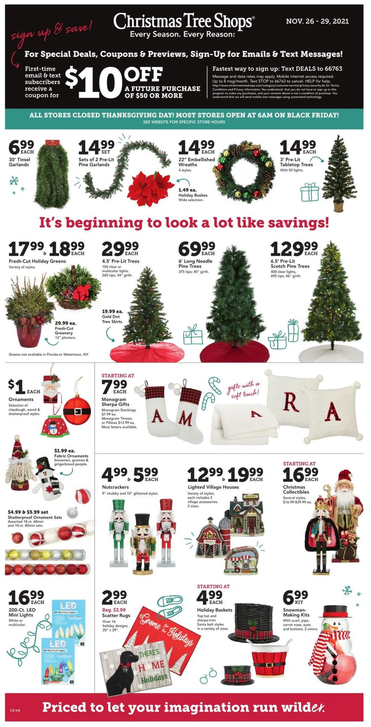 Christmas Tree Shops Ad from 11/26/2021