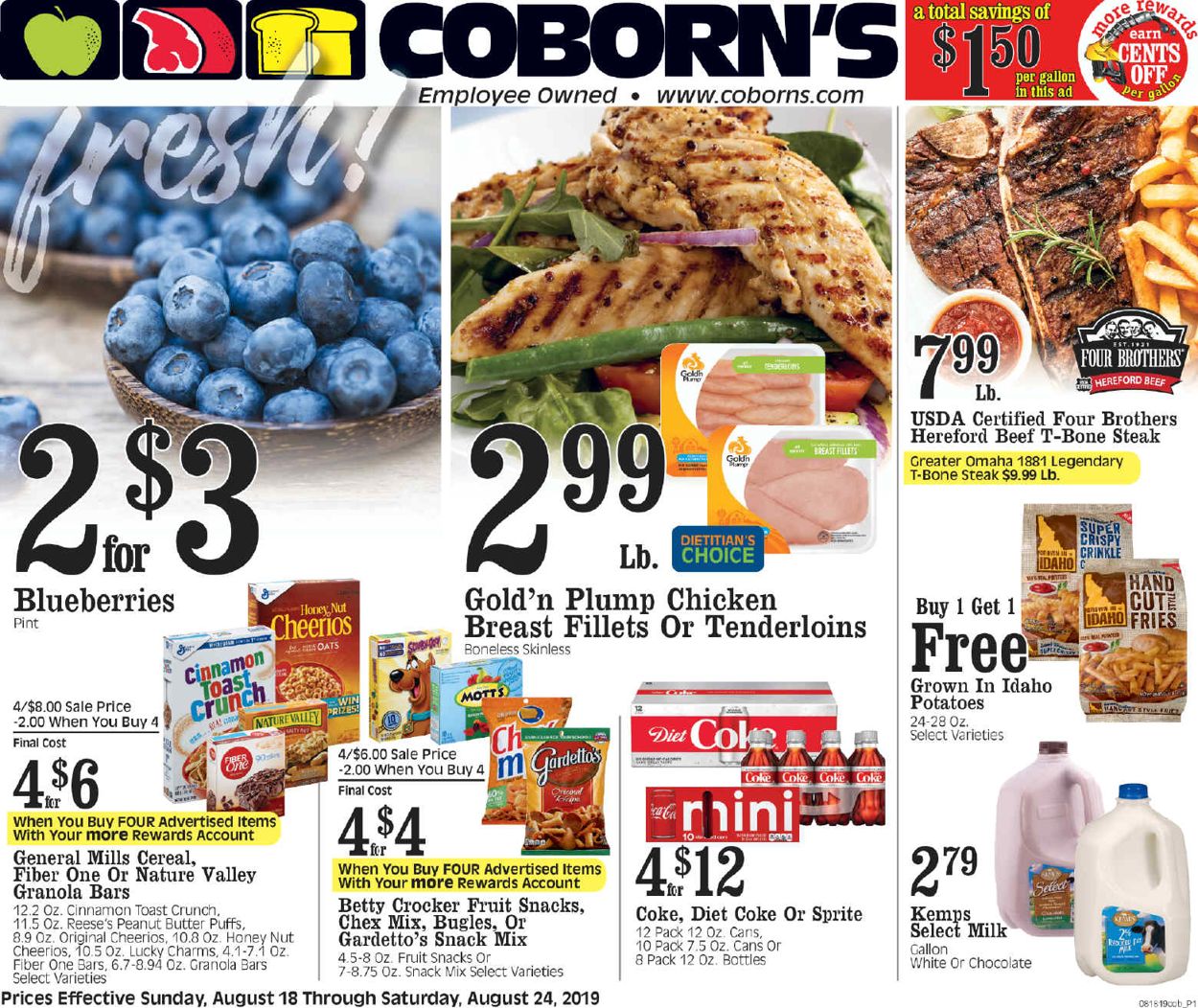 Coborn's Ad from 08/18/2019