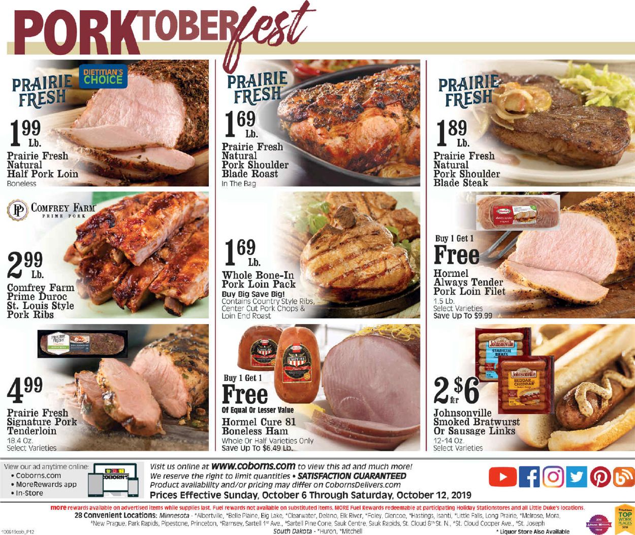 Coborn's Ad from 10/06/2019