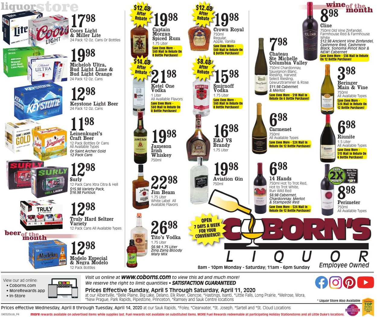 Coborn's Ad from 04/05/2020