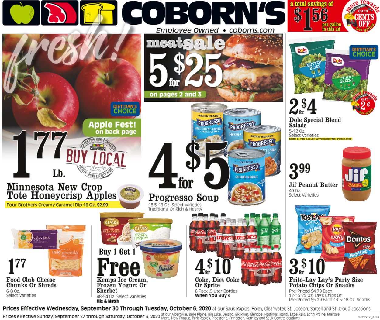 Coborn's Ad from 09/30/2020