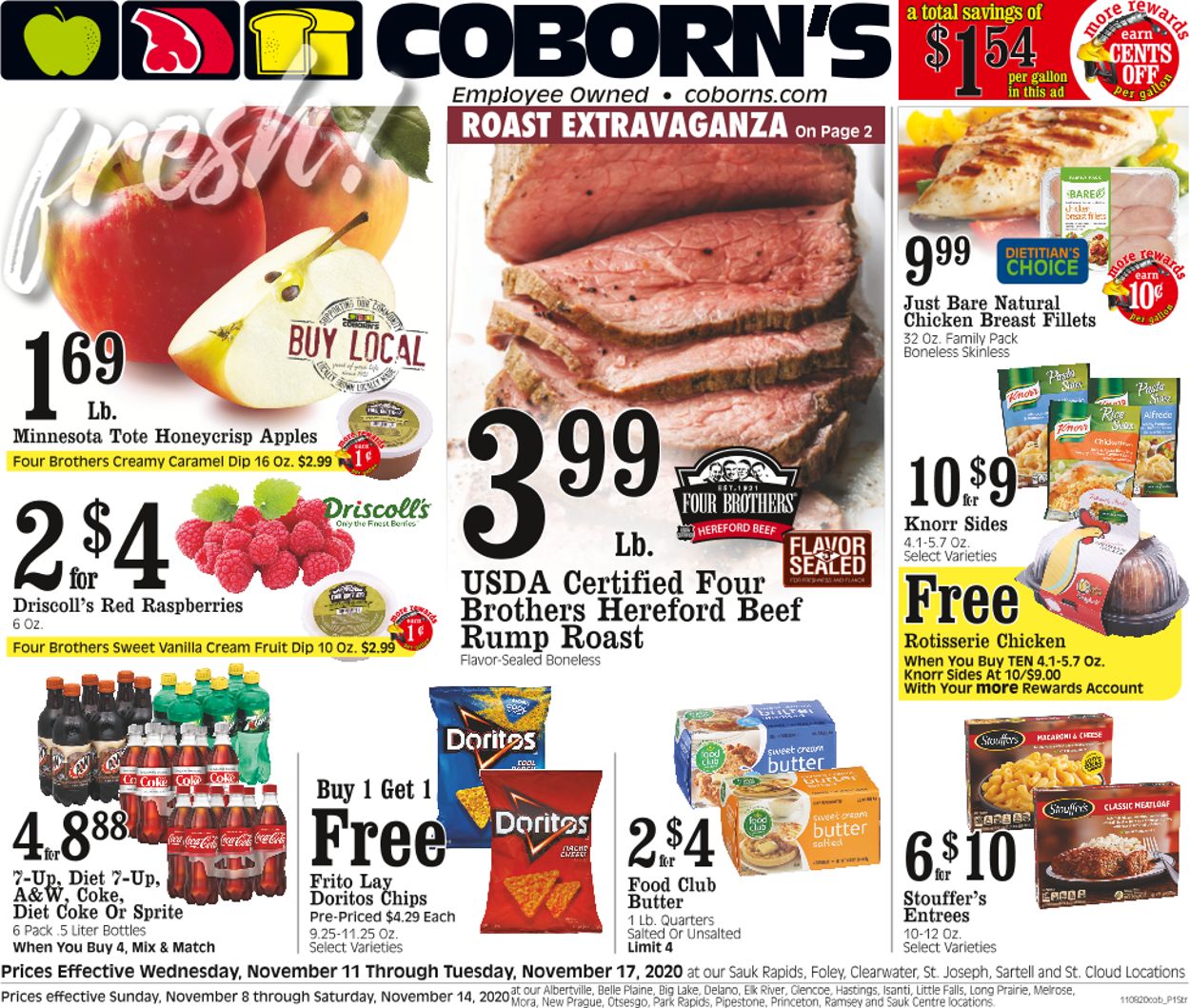 Coborn's Ad from 11/08/2020