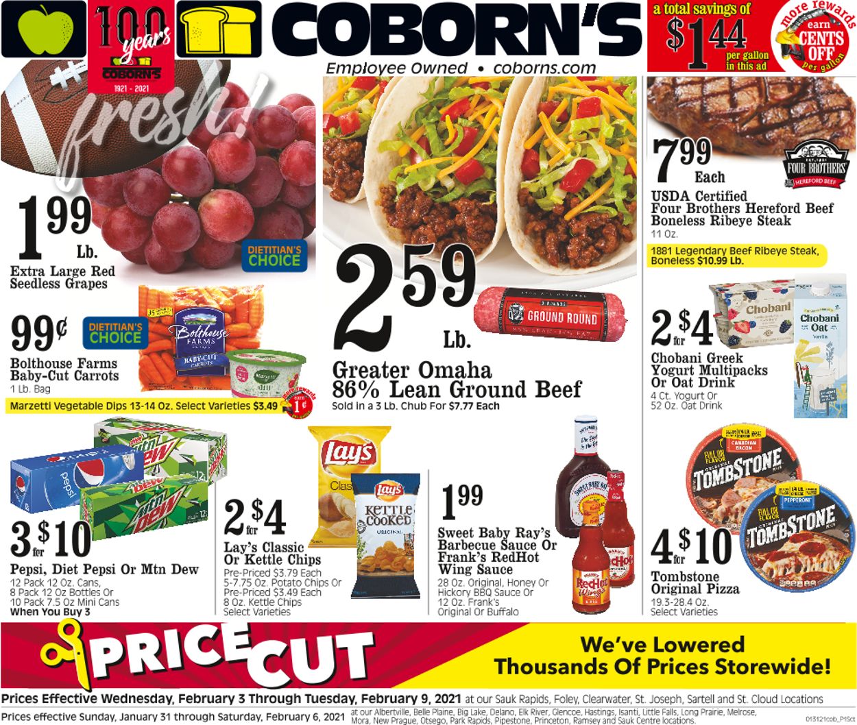 Coborn's Ad from 02/03/2021