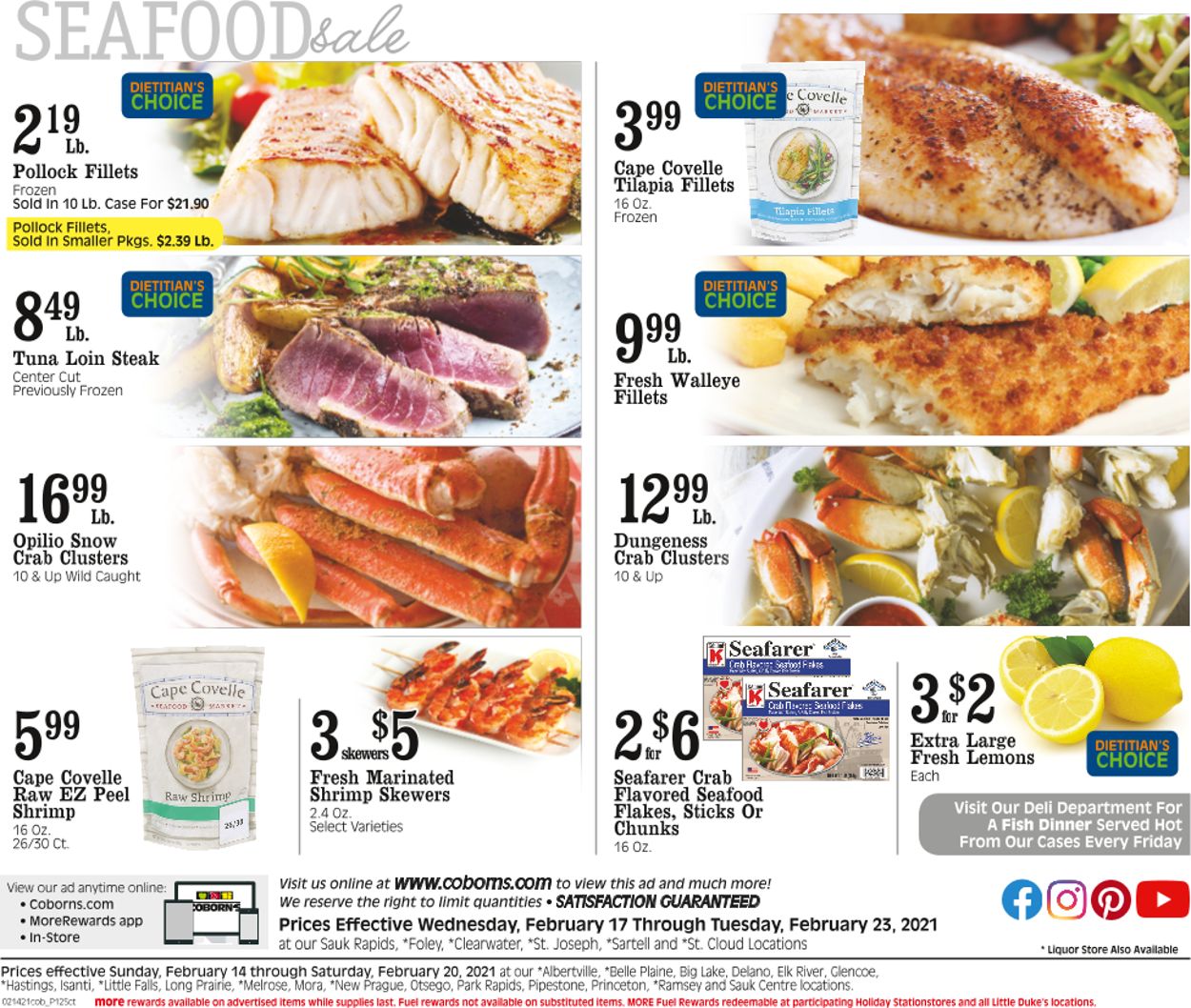 Coborn's Ad from 02/17/2021