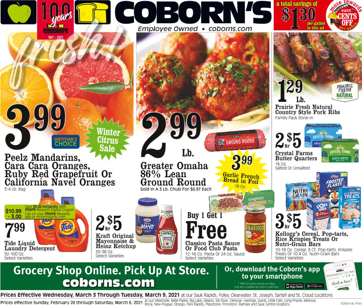 Coborn's Ad from 03/03/2021