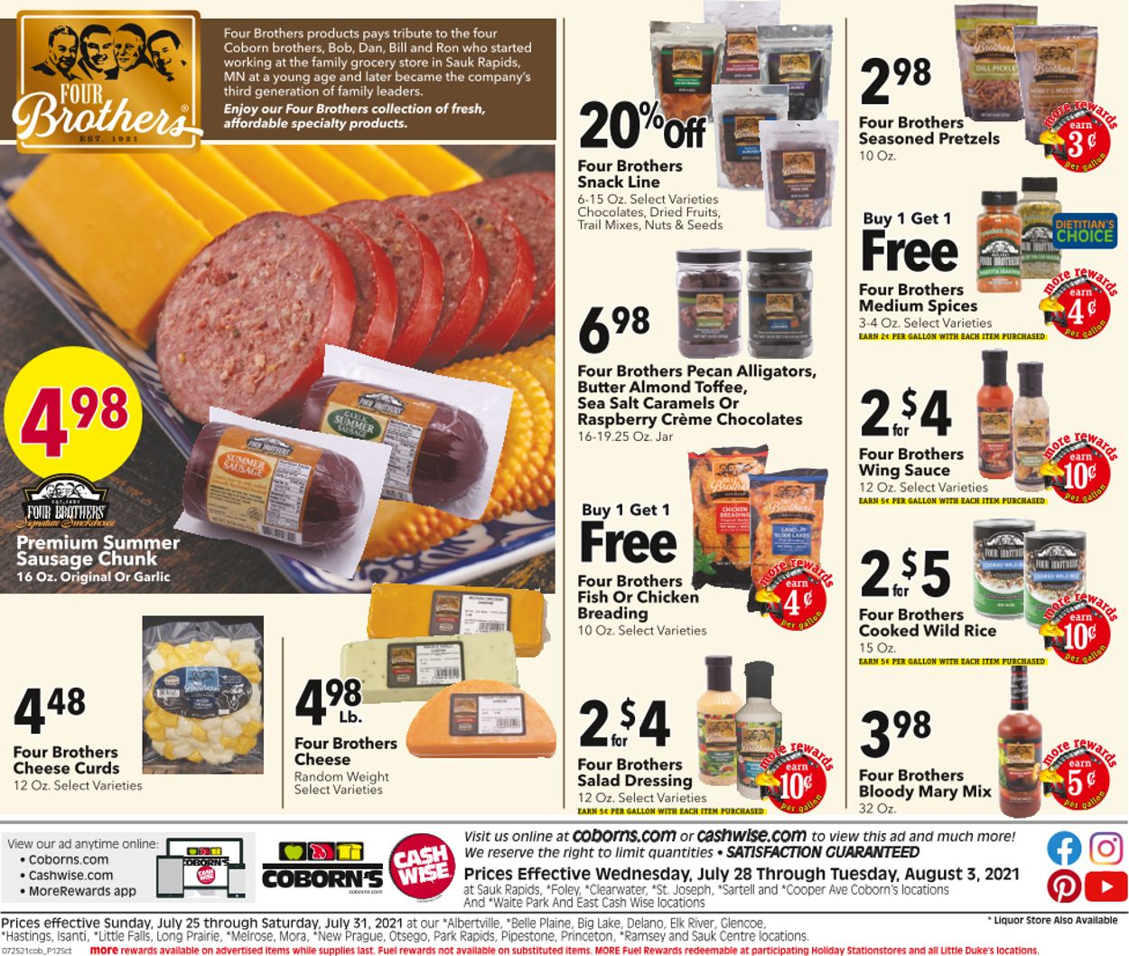 Coborn's Ad from 07/28/2021