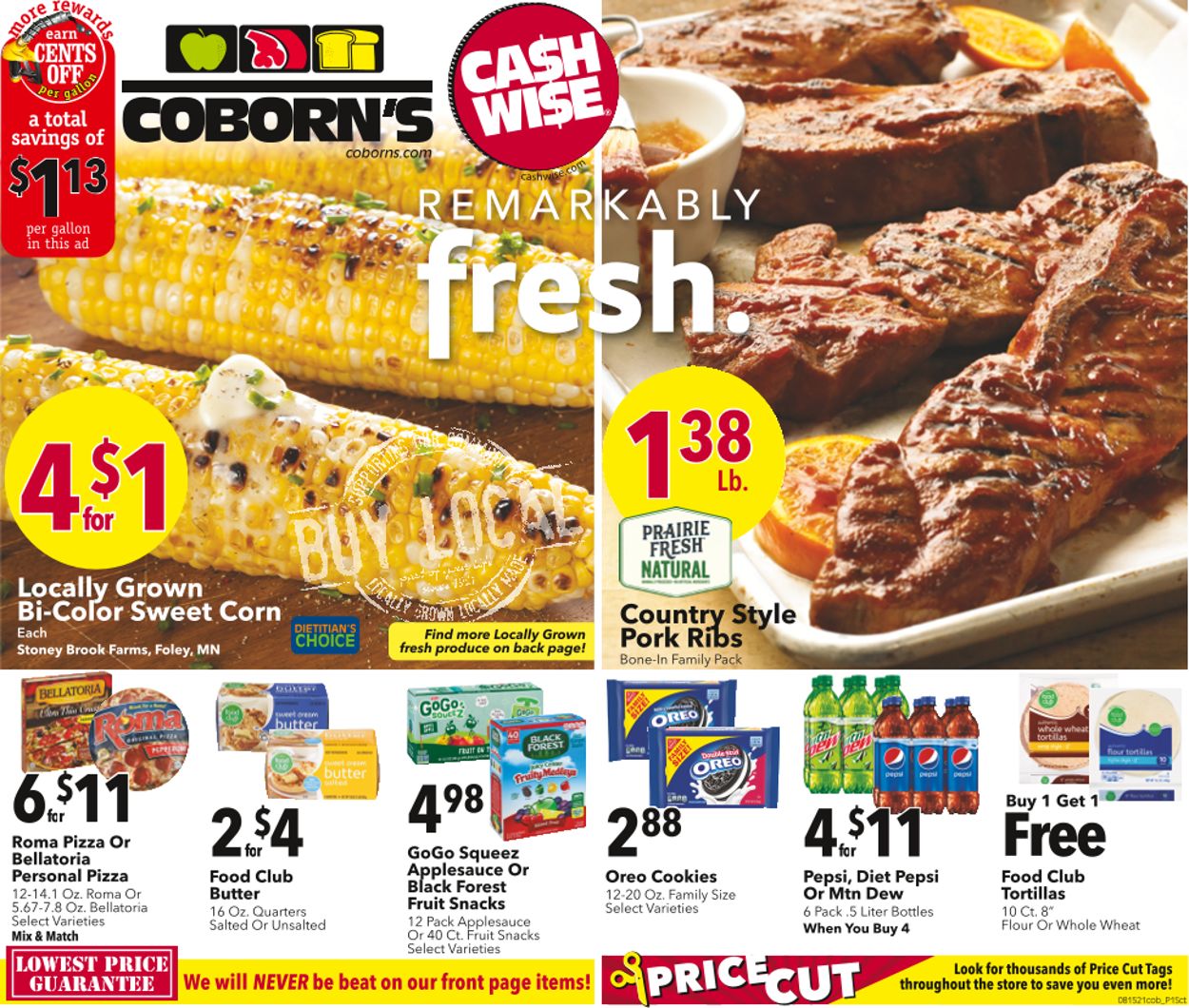 Coborn's Ad from 08/18/2021