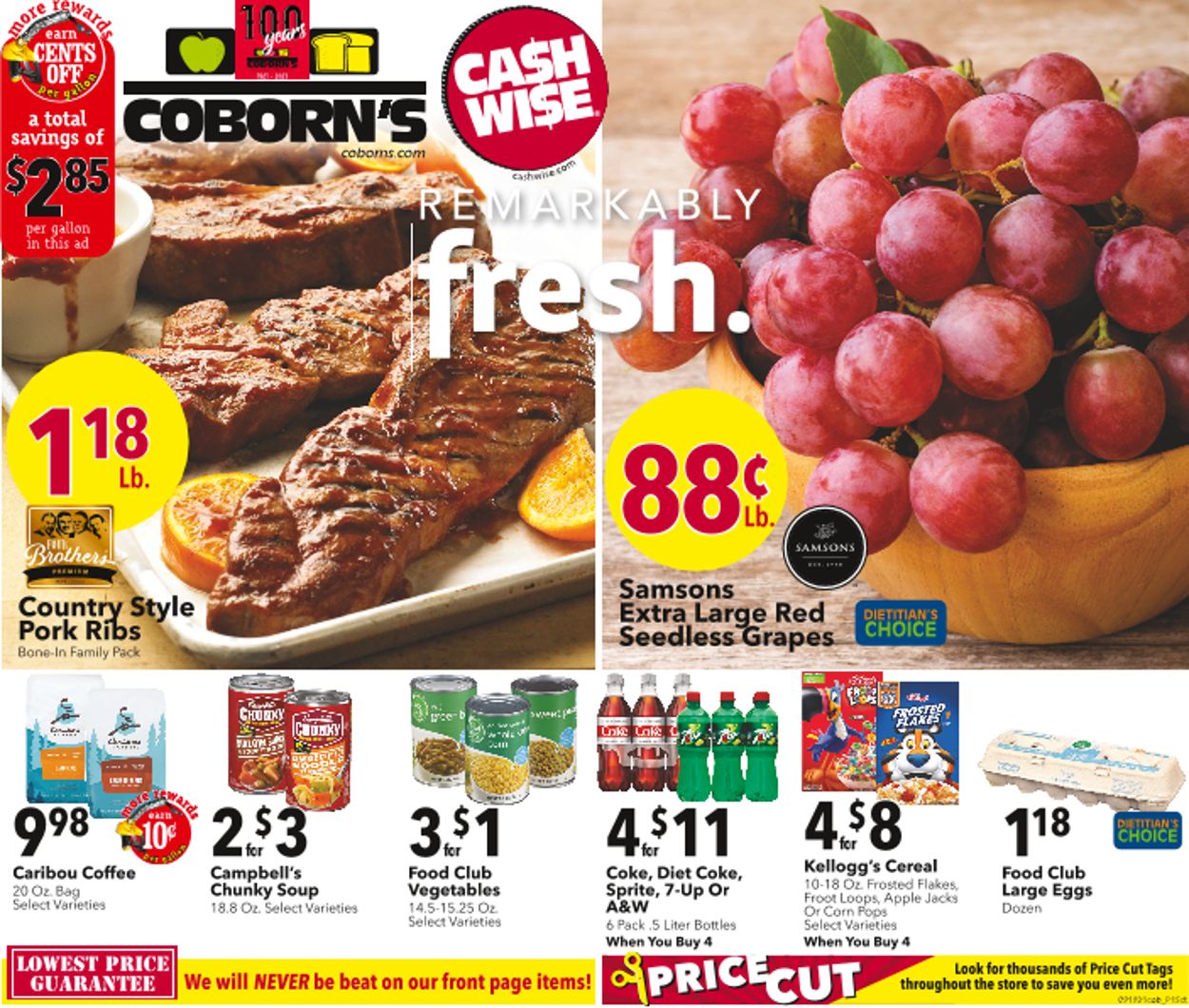 Coborn's Ad from 09/22/2021