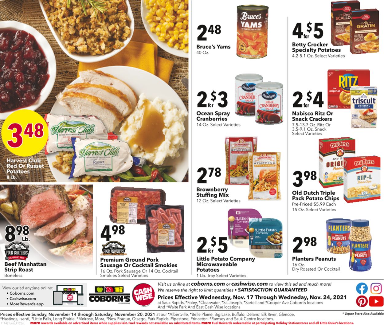 Coborn's Ad from 11/17/2021