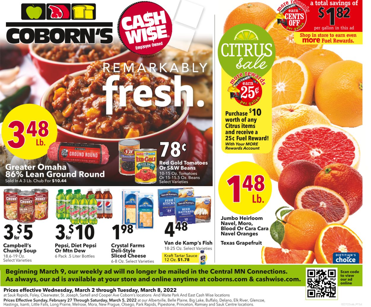 Coborn's Ad from 03/02/2022