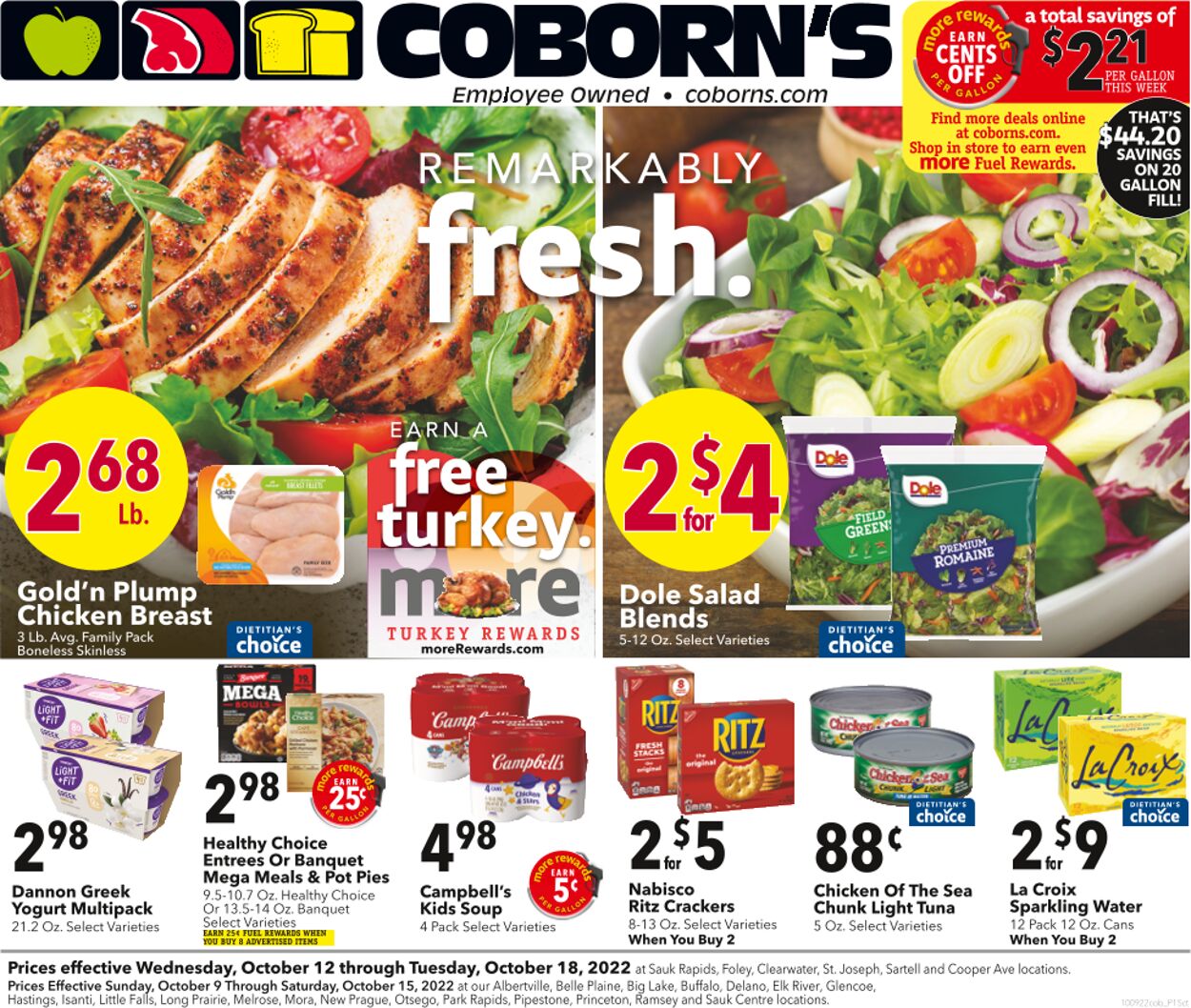 Coborn's Ad from 10/12/2022