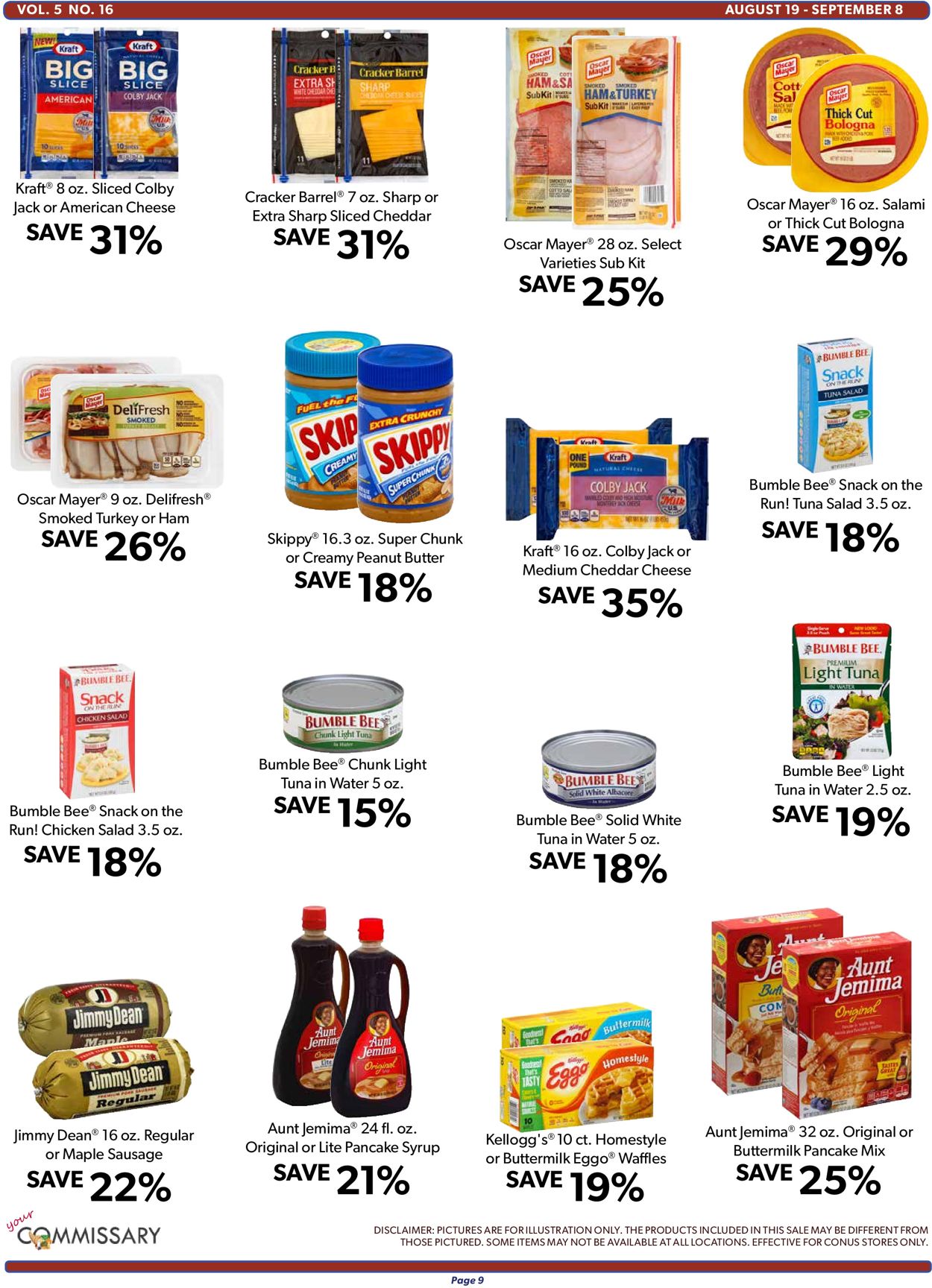 Commissary Ad from 08/19/2019