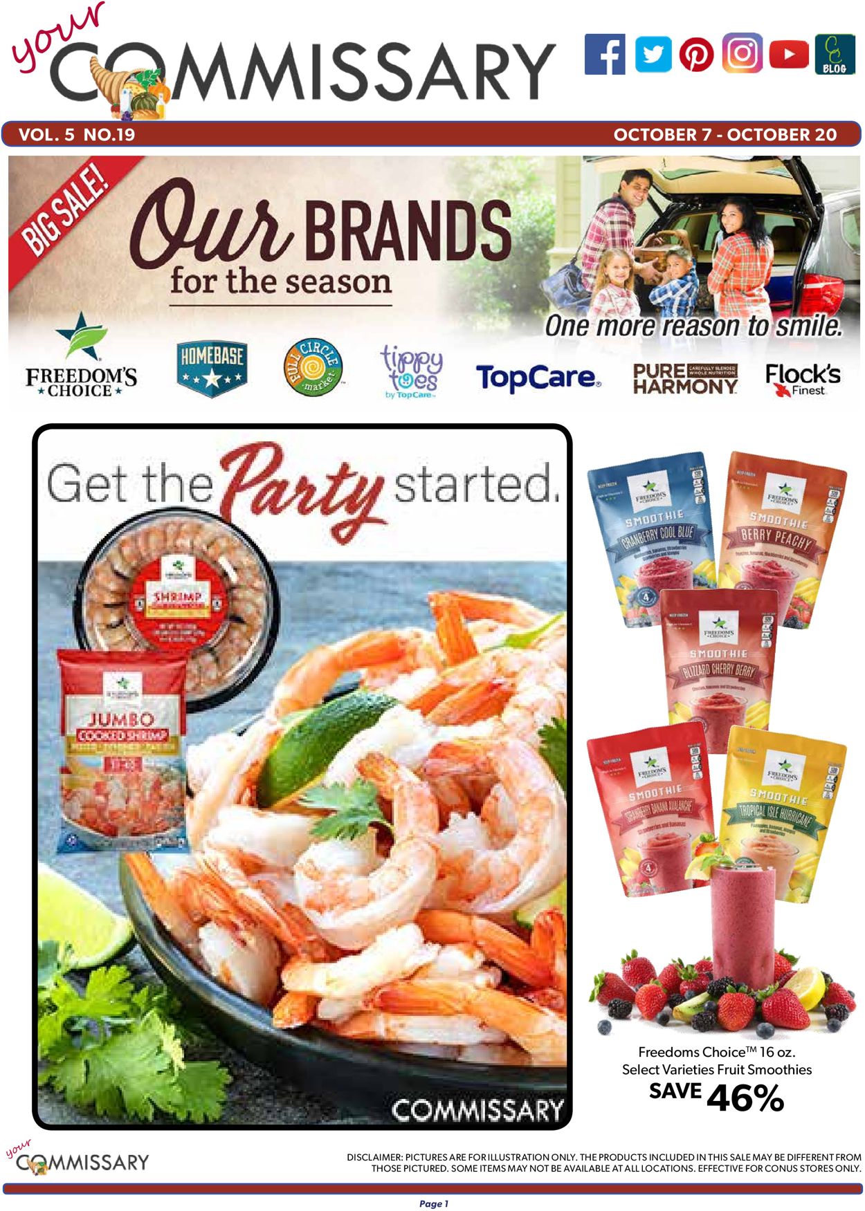 Commissary Ad from 10/07/2019