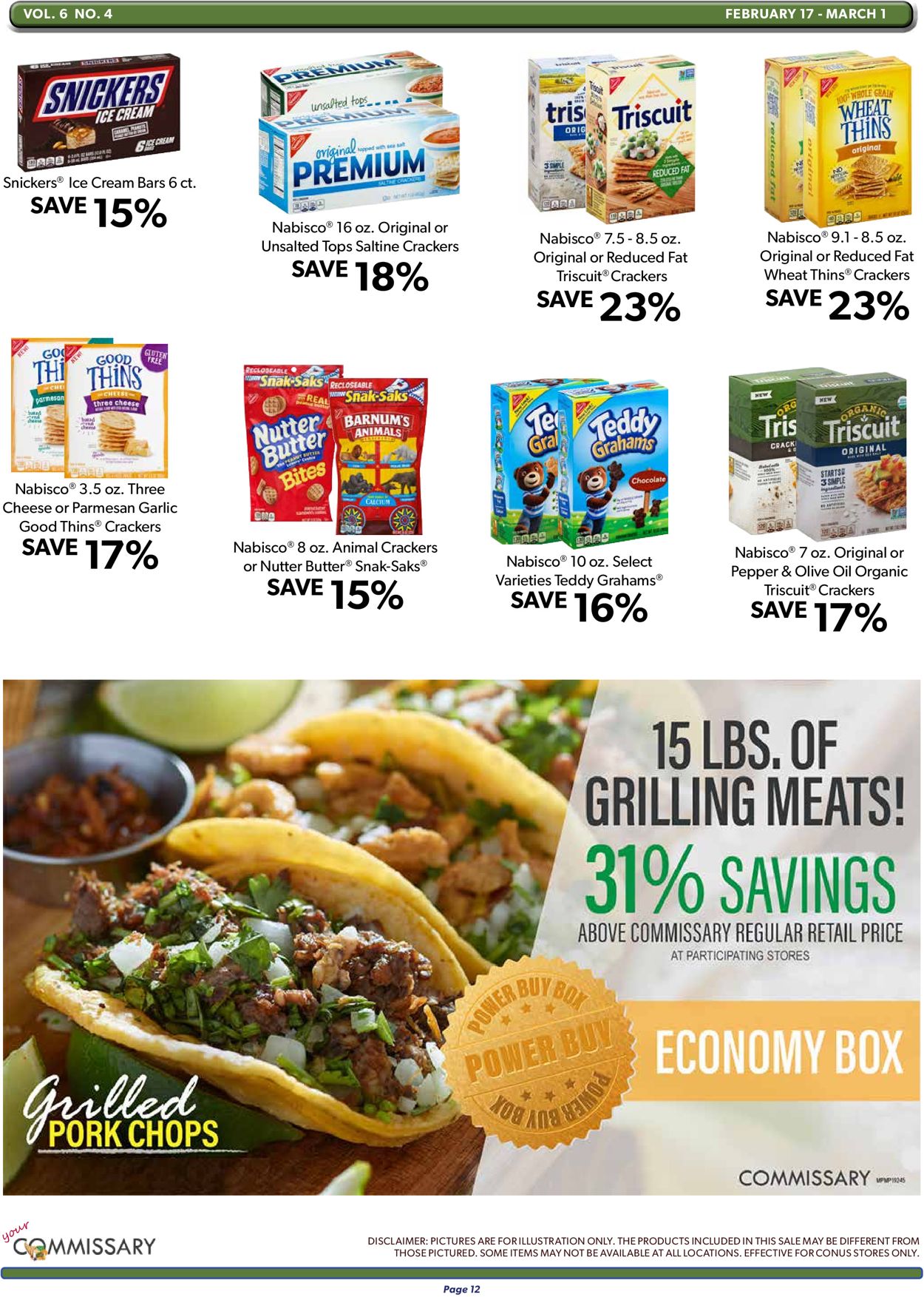 Commissary Ad from 02/17/2020