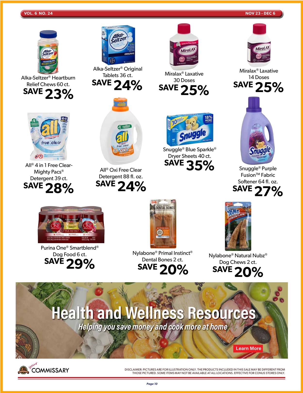 Commissary Ad from 11/23/2020