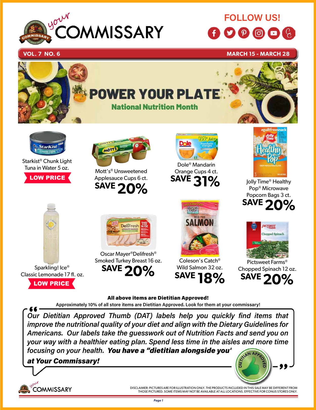 Commissary Ad from 03/15/2021