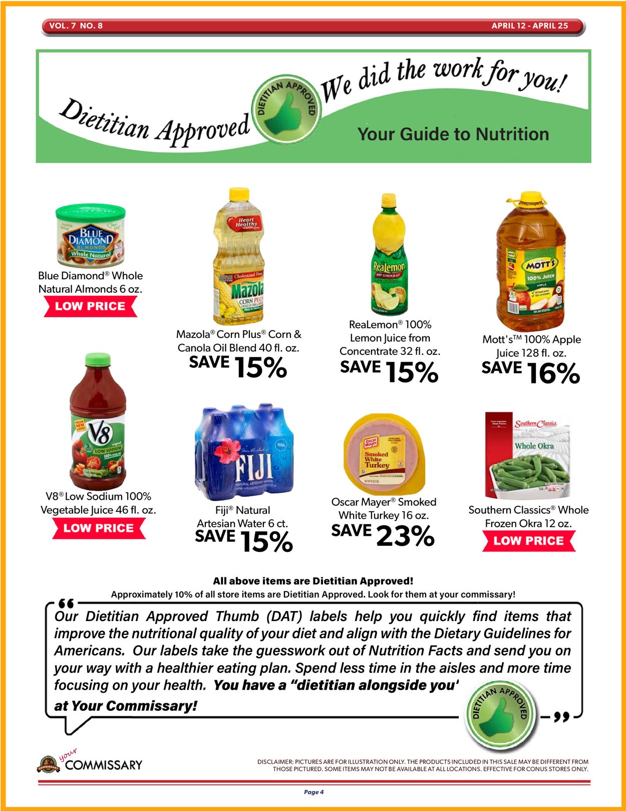 Commissary Ad from 04/12/2021