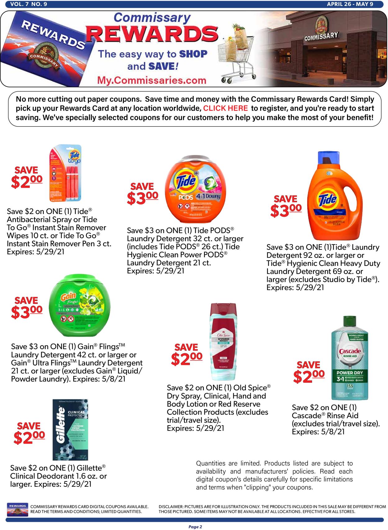 Commissary Ad from 04/26/2021