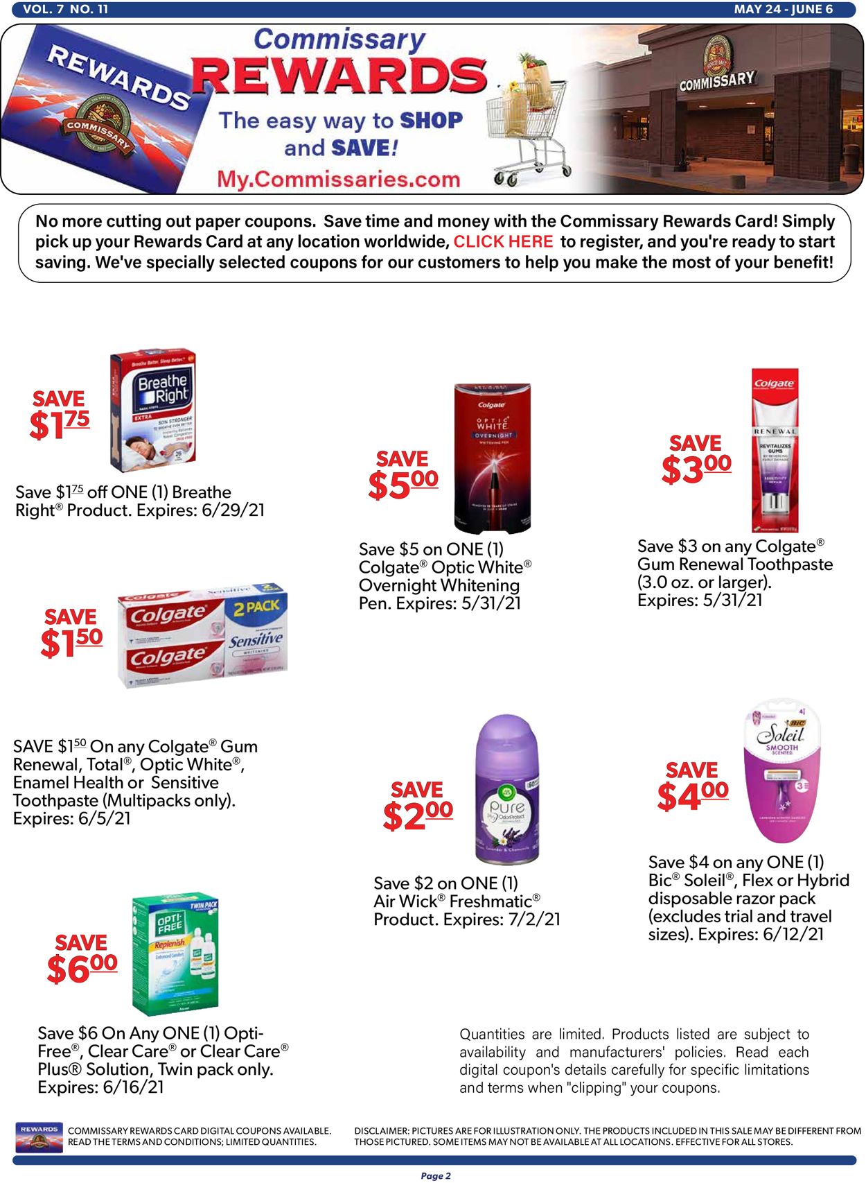 Commissary Ad from 05/24/2021