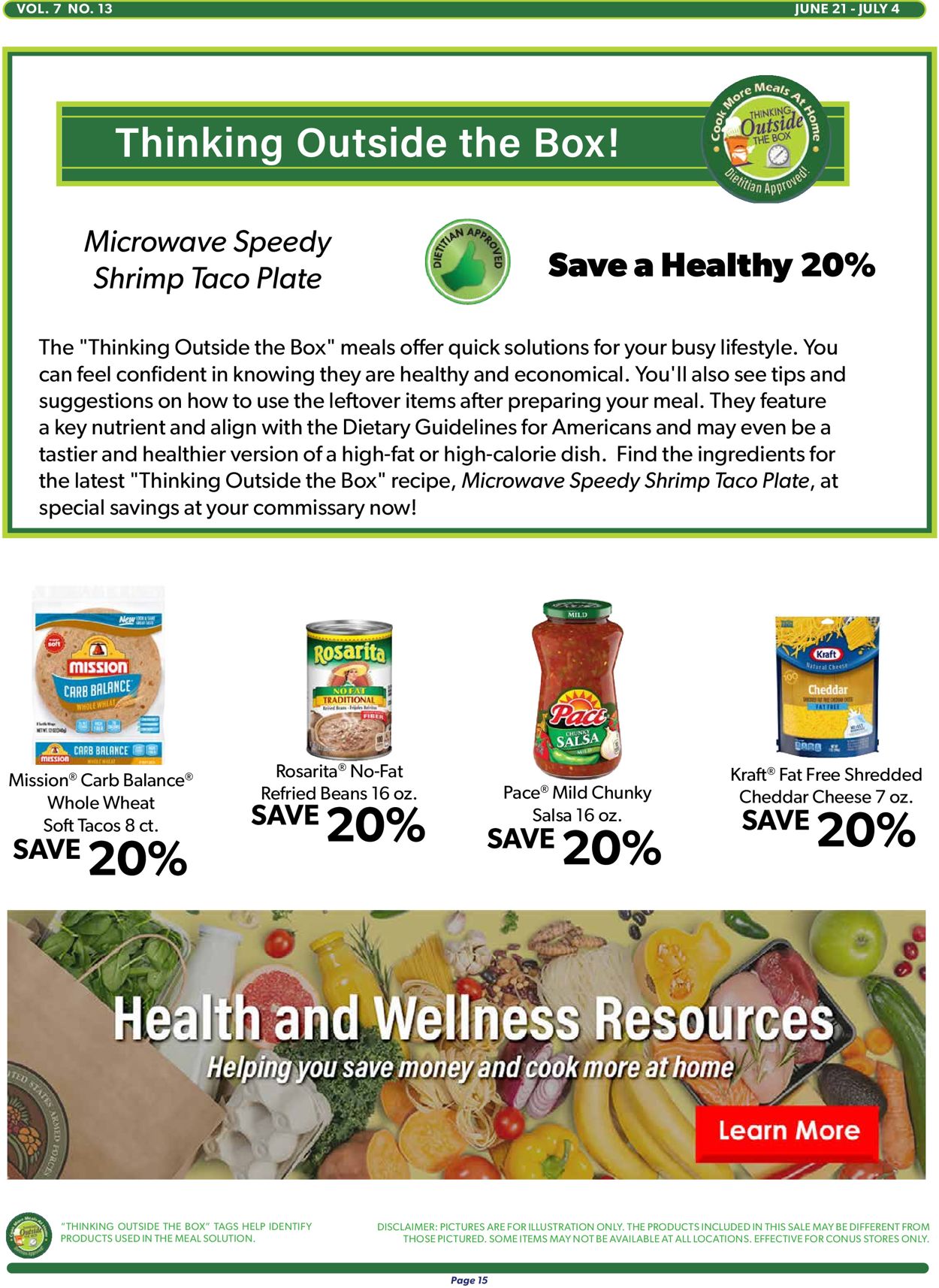 Commissary Ad from 06/21/2021