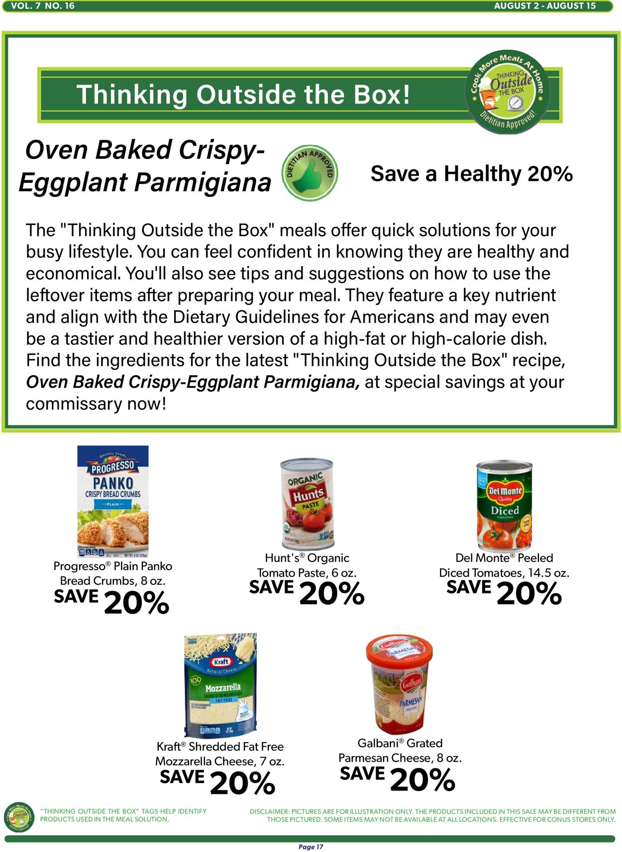 Commissary Ad from 08/02/2021