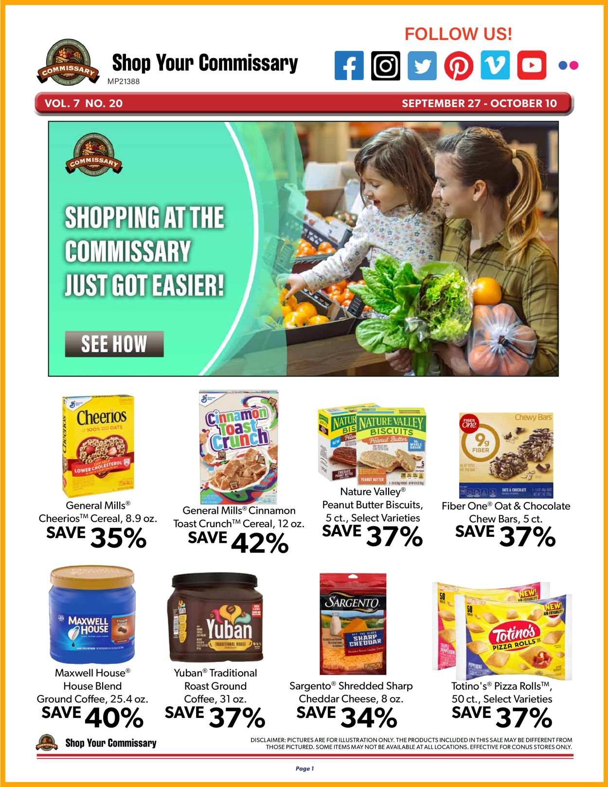 Commissary Ad from 09/27/2021